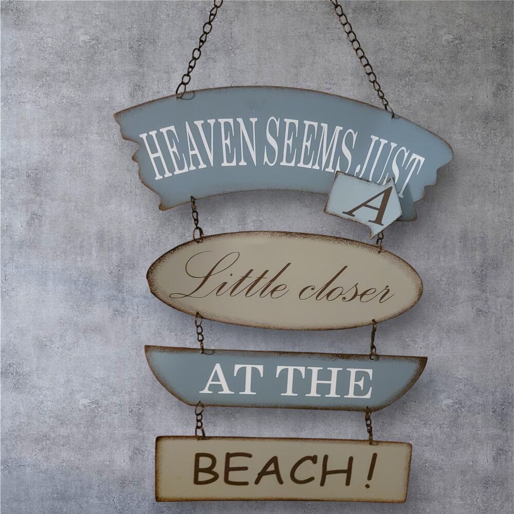 Nautical Coastal Spiritual hanging medal sign
